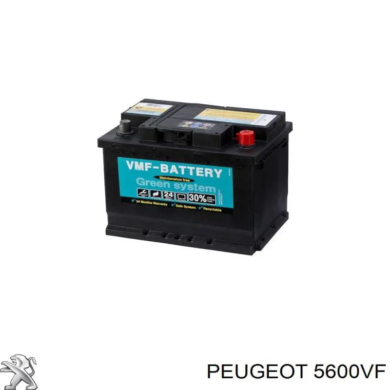 Купити 5600VF Peugeot/Citroen Автомобільна батарея