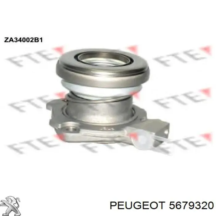 Купити 5679320 Peugeot/Citroen Робочий циліндр зчеплення в зборі з витискним підшипником