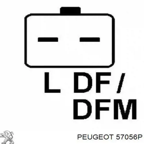 Купити 57056P Peugeot/Citroen Генератор