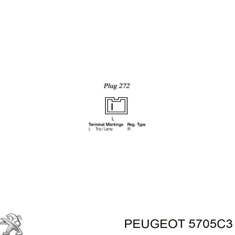 Генератор Peugeot/Citroen 5705C3 ціна, від 98.18 USD