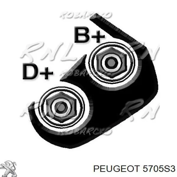 Генератор Peugeot/Citroen 5705W6 ціна, від 114.98 USD