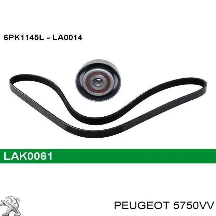 Клиновий ремінь Peugeot/Citroen 5750VV ціна, від 11.70 USD