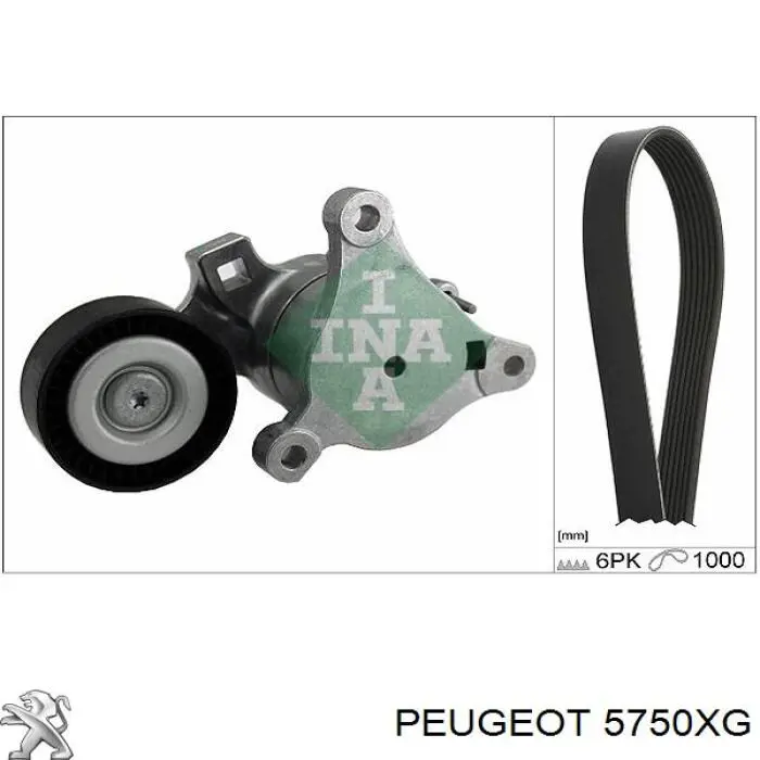Клиновий ремінь Peugeot/Citroen 5750XG ціна, від 11.78 USD