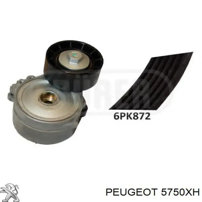 5750XH Peugeot/Citroen ремінь приводний, агрегатів
