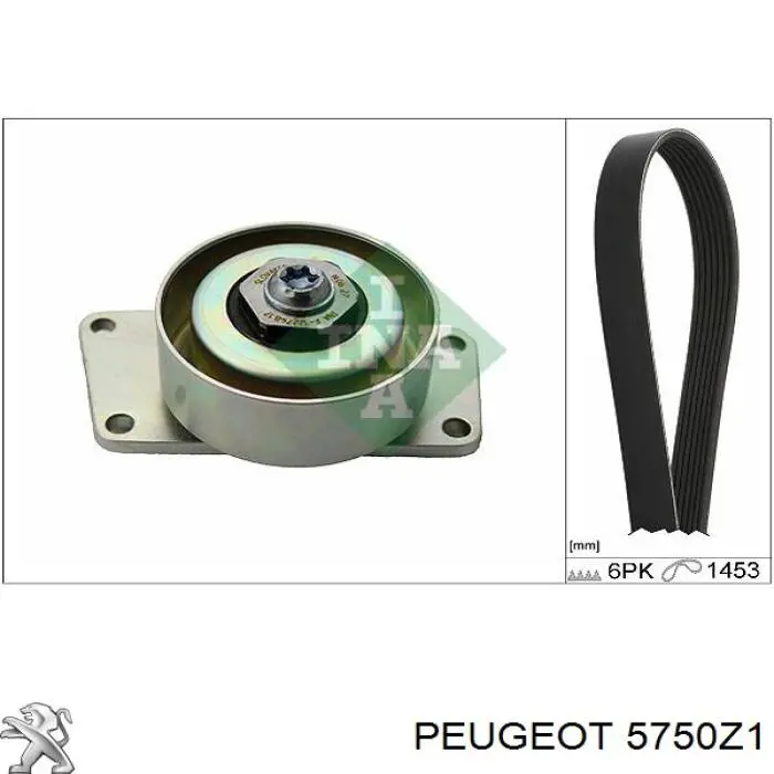 5750Z1 Peugeot/Citroen ремінь приводний, агрегатів