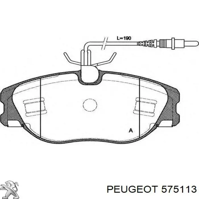 575113 Peugeot/Citroen ролик натягувача приводного ременя
