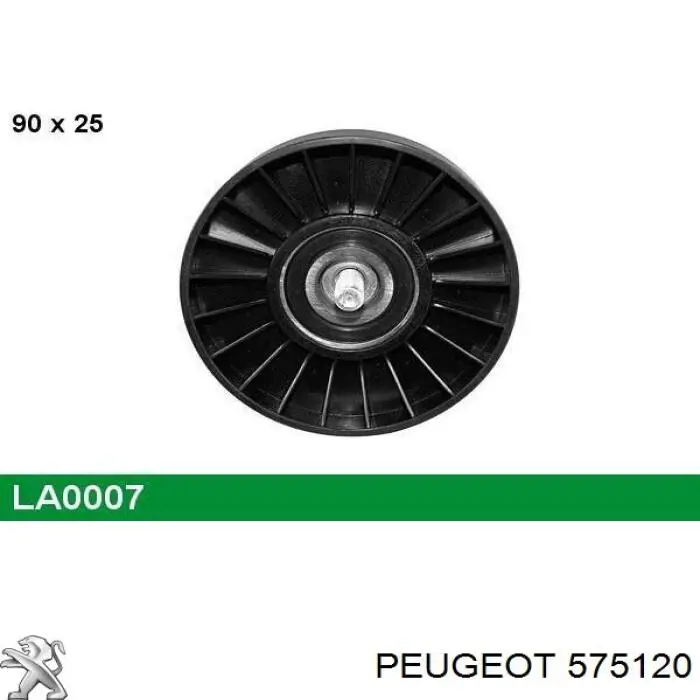 Ролик приводного ременя, паразитний Peugeot/Citroen 575120 ціна, від 10.97 USD