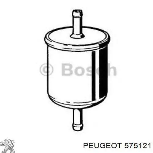 575121 Peugeot/Citroen Ролик натяжителя ременя агрегатів