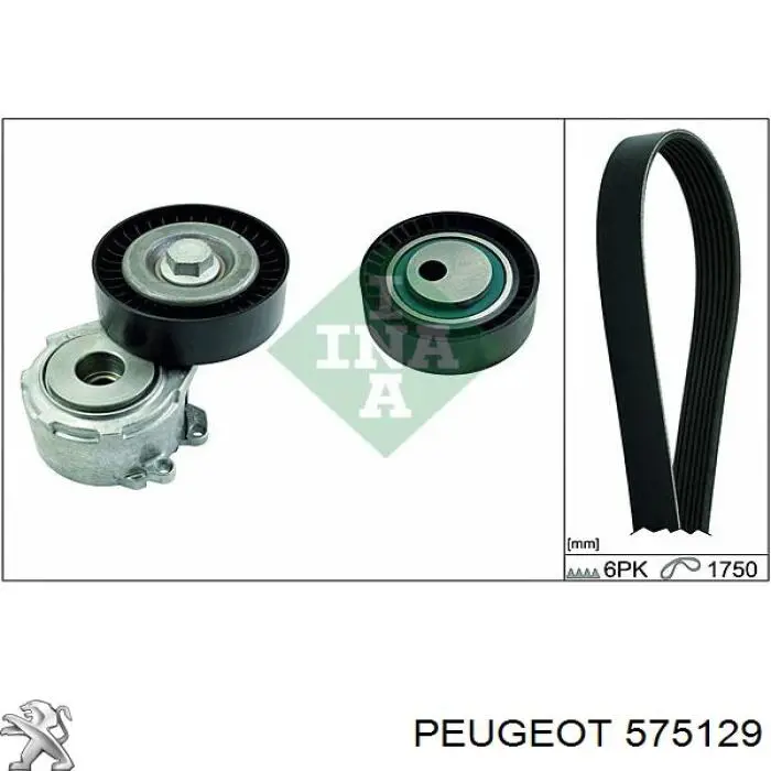Ролик приводного ременя, паразитний Peugeot/Citroen 575129 ціна, від 31.40 USD