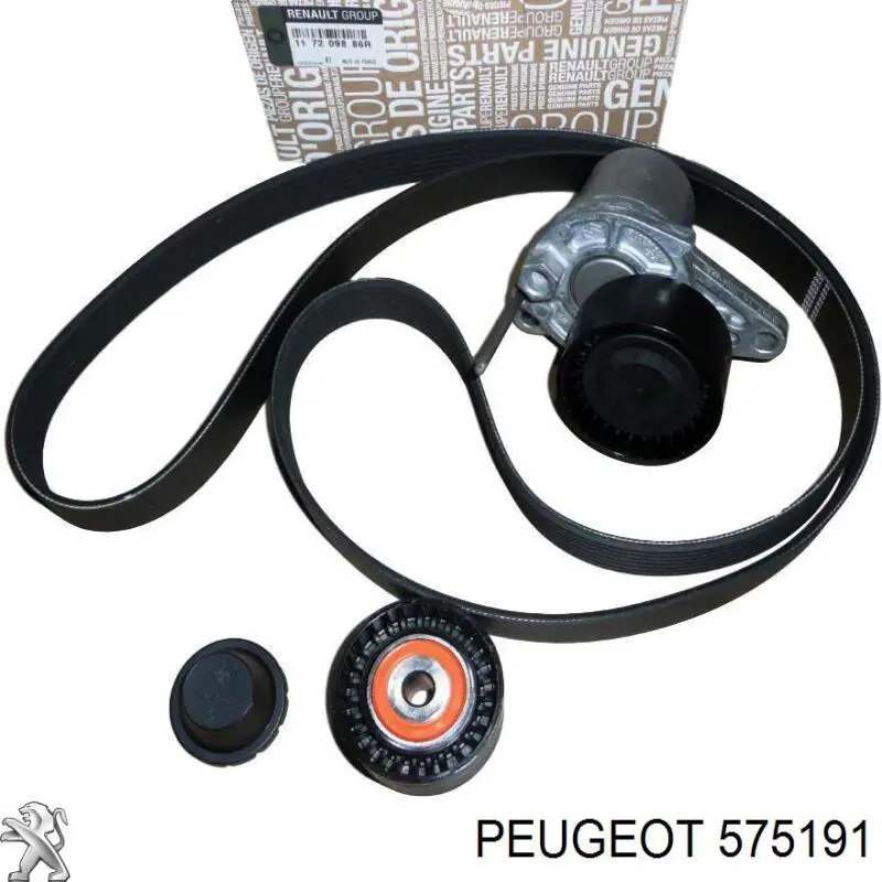Ролик натягувача приводного ременя Peugeot/Citroen 575191