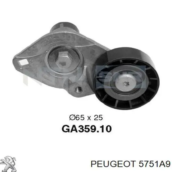 Купити 5751A9 Peugeot/Citroen Натягувач приводного ременя