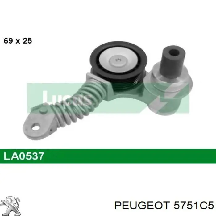 Купити 5751C5 Peugeot/Citroen Натягувач приводного ременя