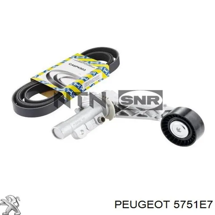 Натягувач приводного ременя Peugeot/Citroen 5751E7 ціна, від 29.30 USD