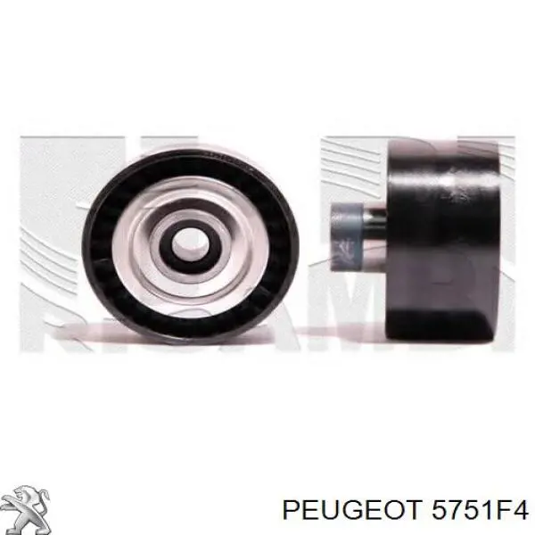 Ролик приводного ременя, паразитний Peugeot/Citroen 5751F4 ціна, від 16.74 USD