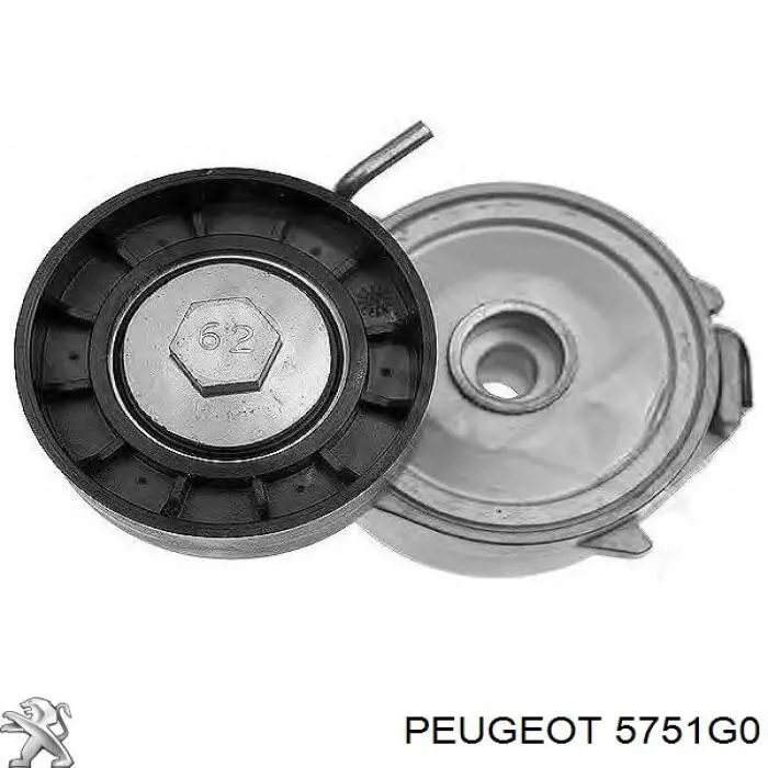 5751G0 Peugeot/Citroen Натяжна планка поліклинового ременя