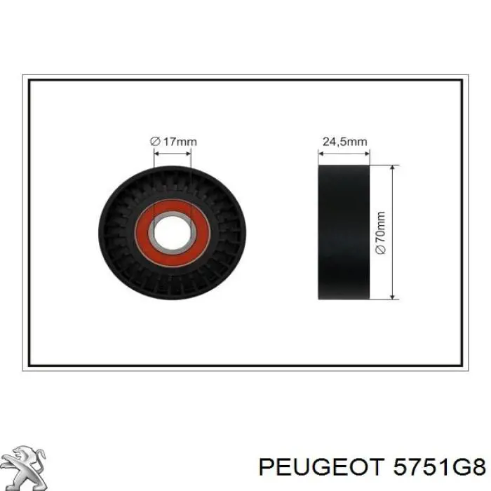 Купити 5751G8 Peugeot/Citroen Натягувач приводного ременя