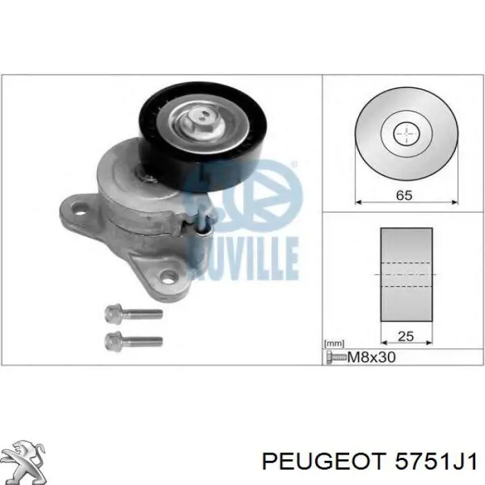 Натягувач приводного ременя Ruville 542362 ціна, від 40.53 USD
