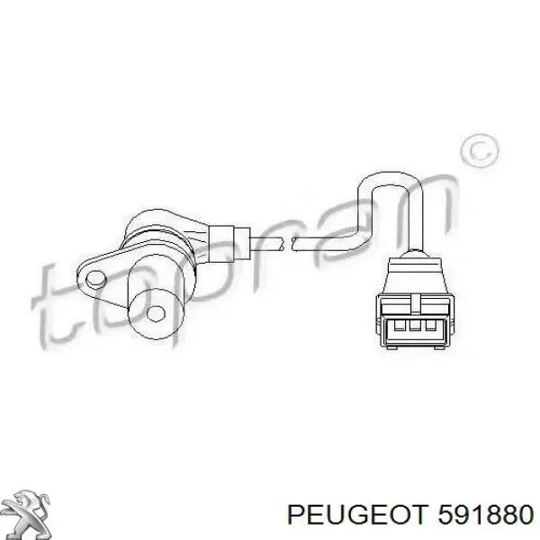 Датчик колінвала 591880 Peugeot/Citroen