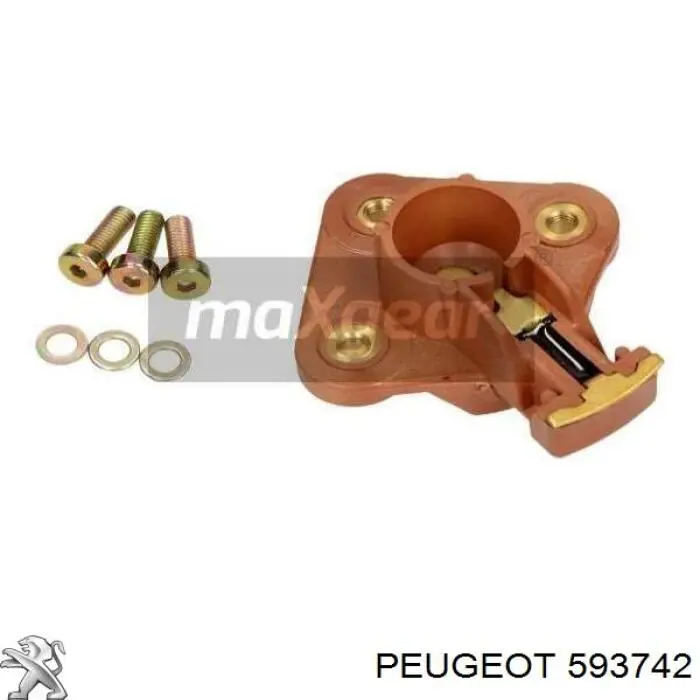 593742 Peugeot/Citroen бігунок (ротор розподільника запалювання)