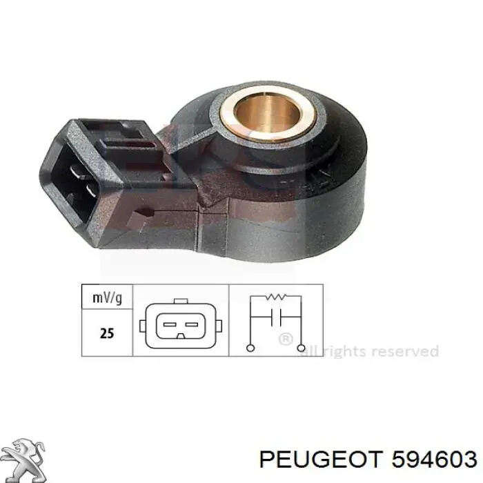 594603 Peugeot/Citroen датчик детонації
