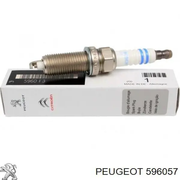 596057 Peugeot/Citroen свіча запалювання
