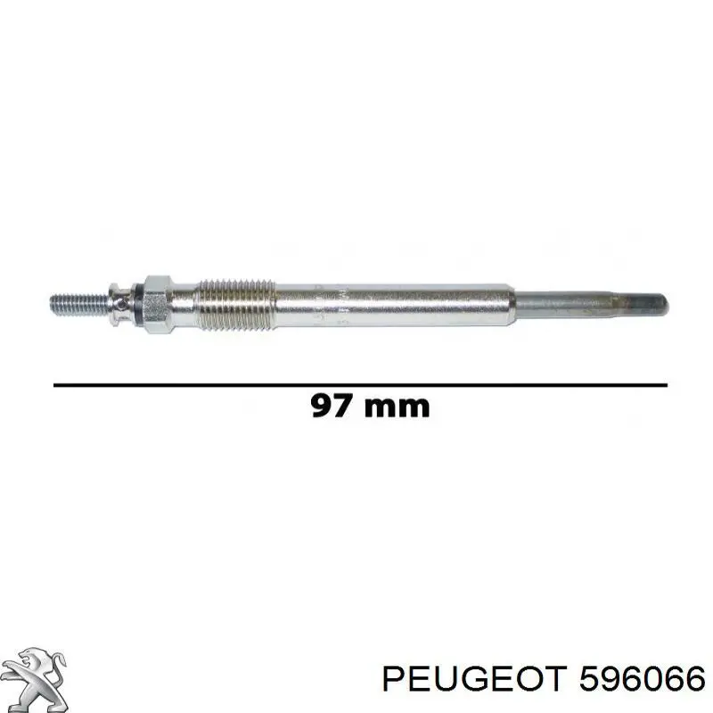 Свіча накалу Peugeot/Citroen 596066 ціна, від 7.04 USD
