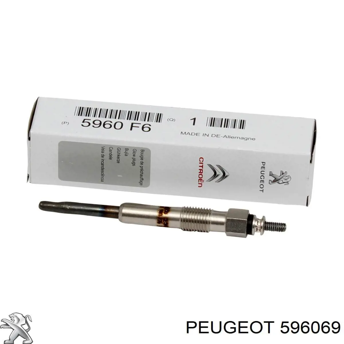 Свіча накалу Peugeot/Citroen 596069 ціна, від 6.41 USD