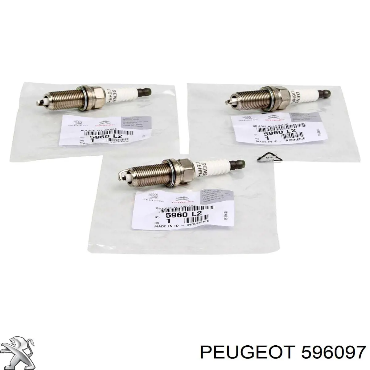 Свічки запалювання 596097 Peugeot/Citroen