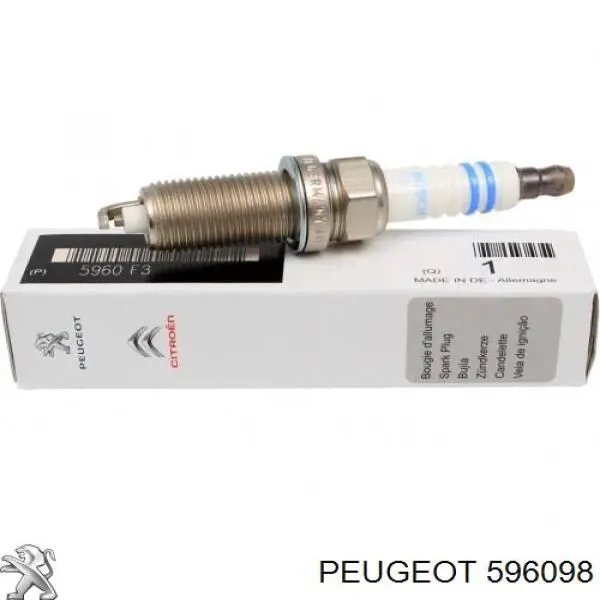 596098 Peugeot/Citroen свіча запалювання