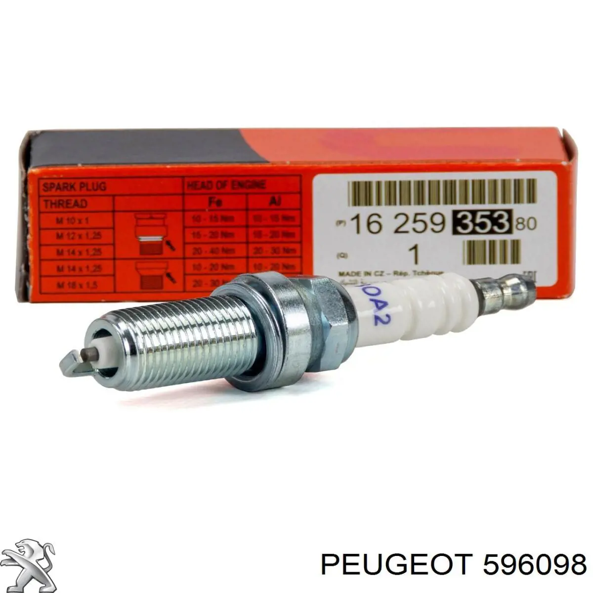 Купити 596098 Peugeot/Citroen Свічка запалювання