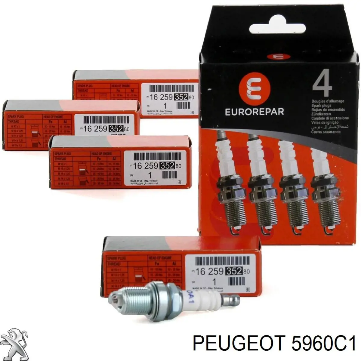 Купити 5960C1 Peugeot/Citroen Свічка запалювання
