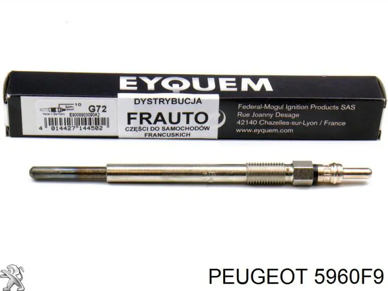 Свічка накалу 5960F9 Peugeot/Citroen