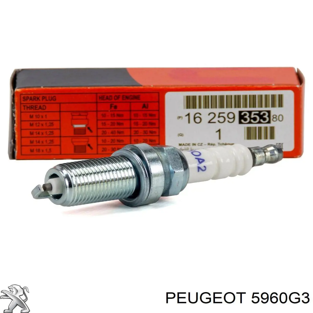 Свічки автомобільні Peugeot/Citroen 5960G3 ціна, від 4.28 USD