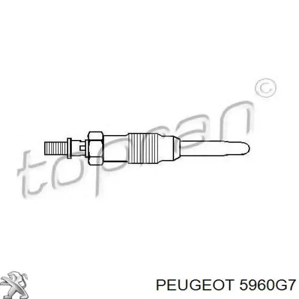 Свіча накалу Peugeot/Citroen 5960G7 ціна, від 9.09 USD