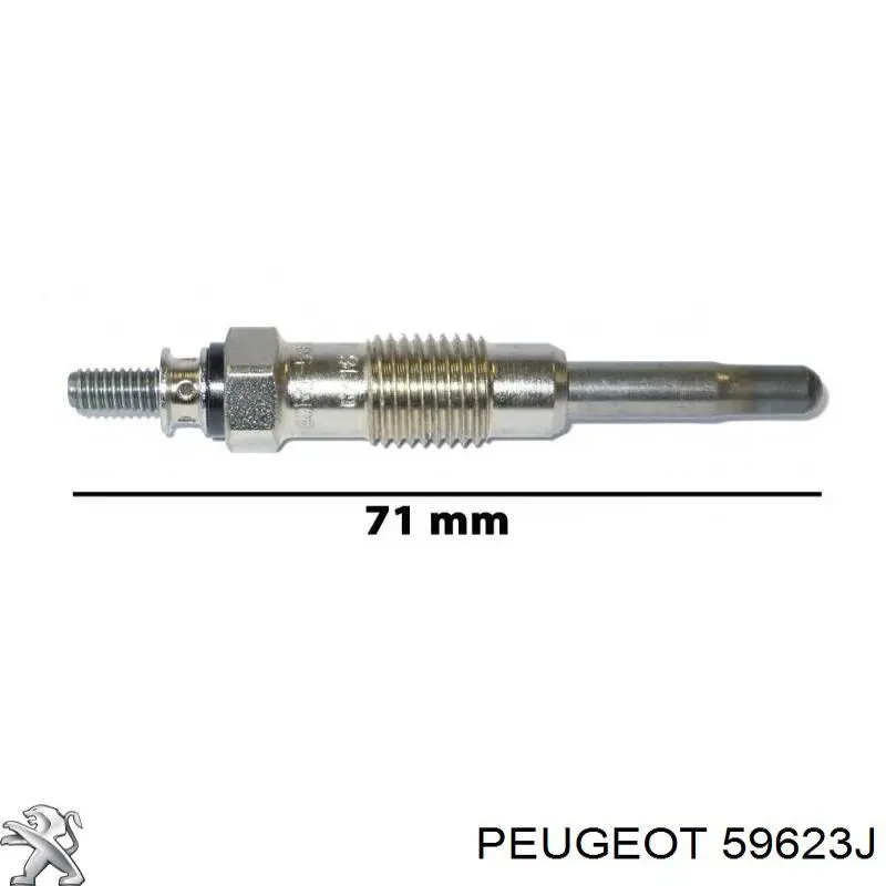 Свіча накалу Peugeot/Citroen 59623J ціна, від 4.41 USD