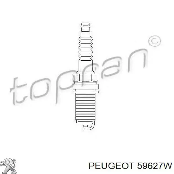 Свіча запалювання 59627W Peugeot/Citroen