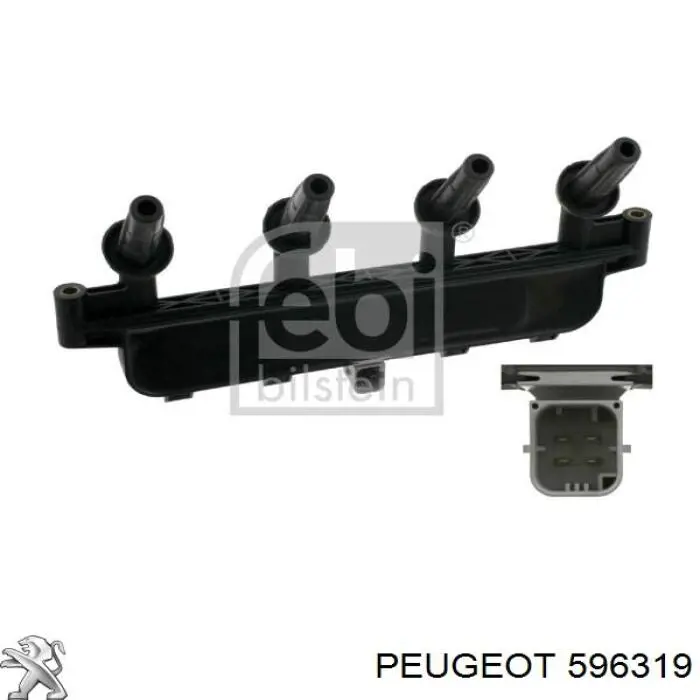 Накінечник свічки запалювання Peugeot/Citroen 596318