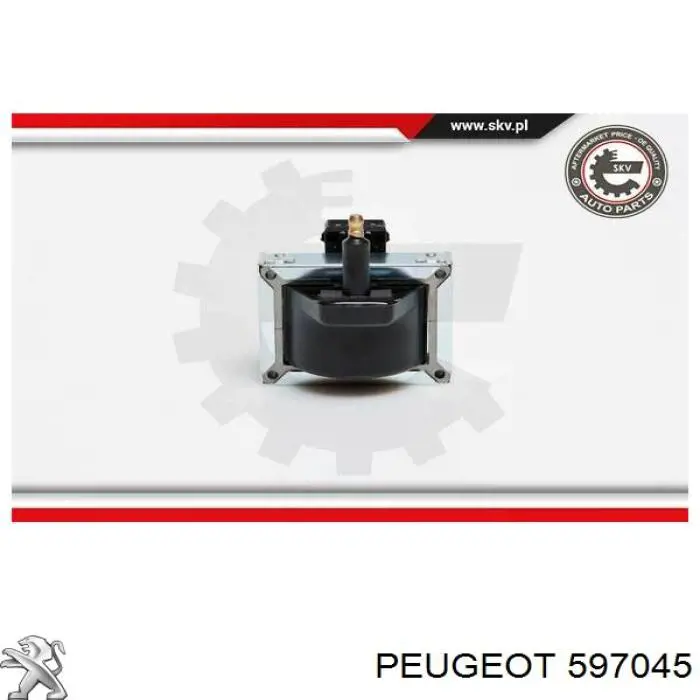 Купити 597045 Peugeot/Citroen Котушка запалювання
