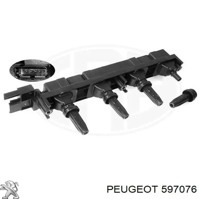 597076 Peugeot/Citroen котушка запалювання