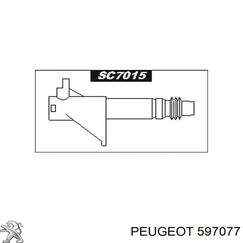 Купити 597077 Peugeot/Citroen Котушка запалювання