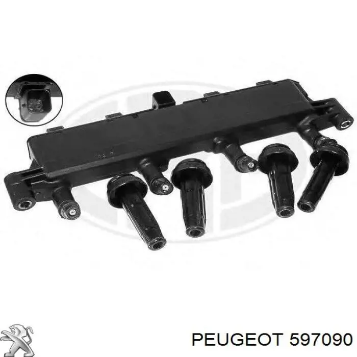 597090 Peugeot/Citroen котушка запалювання