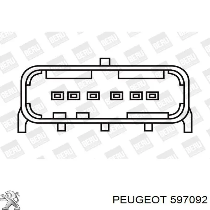 Котушка запалювання 597092 Peugeot/Citroen