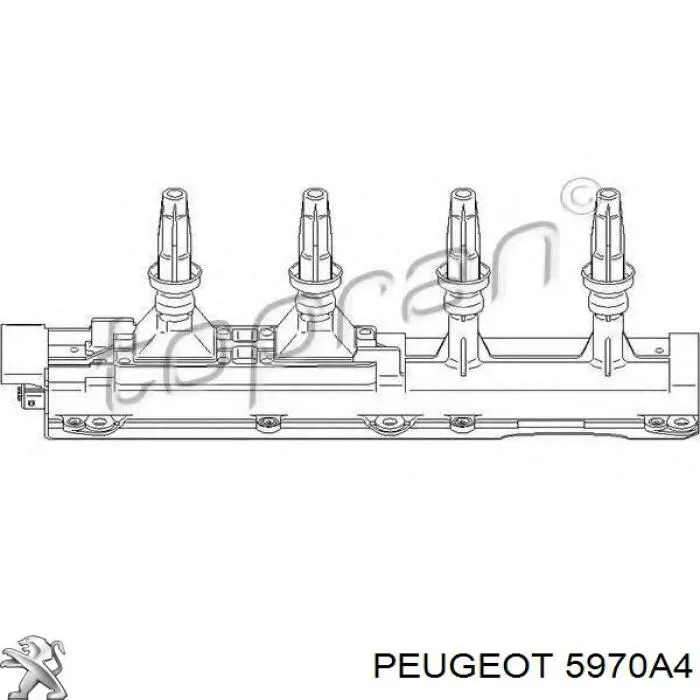 Котушка запалювання 5970A4 Peugeot/Citroen