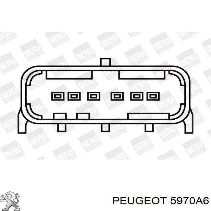 Котушка запалювання 5970A6 Peugeot/Citroen