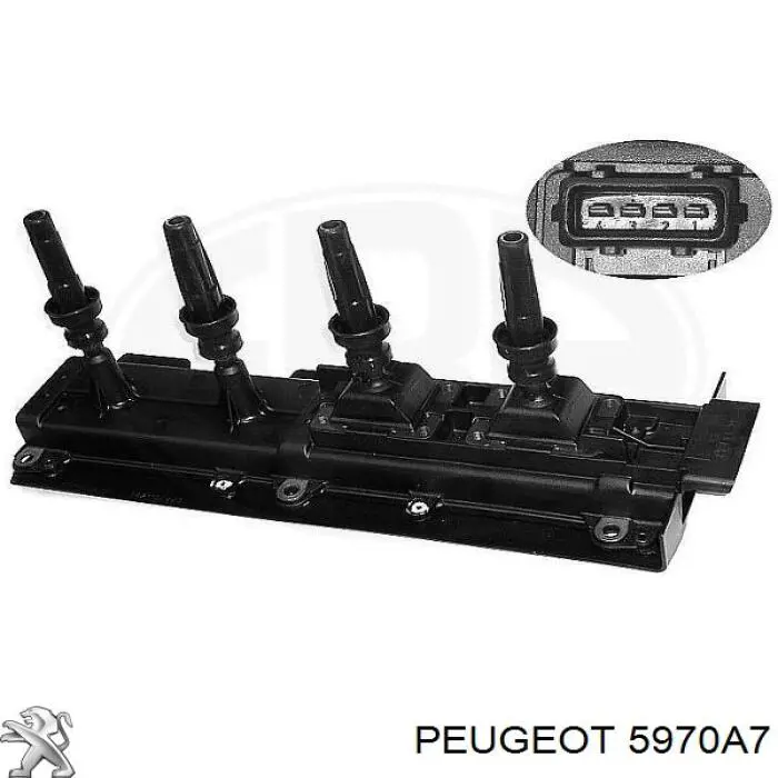 Котушка запалювання 5970A7 Peugeot/Citroen