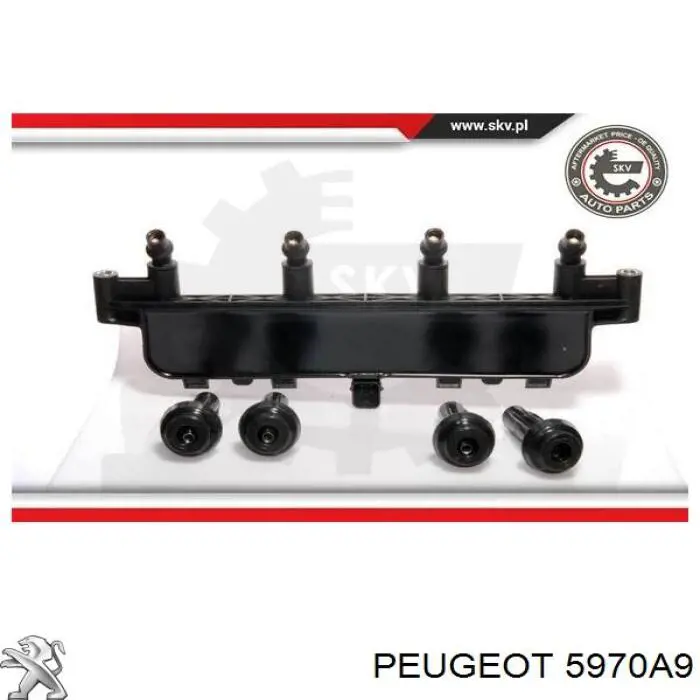 Котушка запалювання Peugeot/Citroen 5970A9 ціна, від 40.70 USD