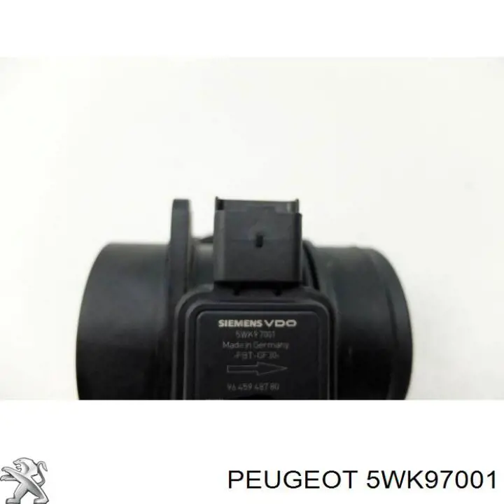 5WK97001 Peugeot/Citroen датчик потоку (витрати повітря, витратомір MAF - (Mass Airflow))