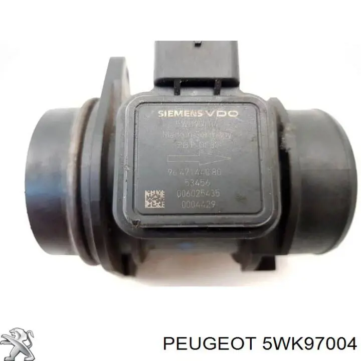 5WK97004 Peugeot/Citroen датчик потоку (витрати повітря, витратомір MAF - (Mass Airflow))