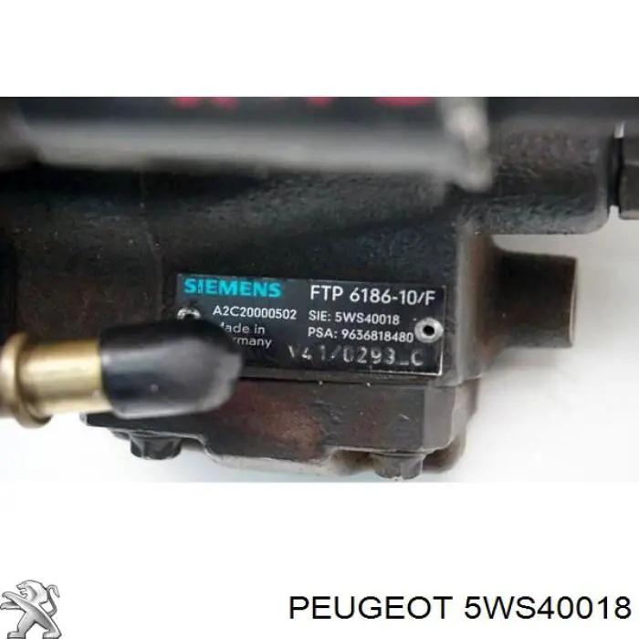 Паливний насос високого тиску 5WS40018 Peugeot/Citroen