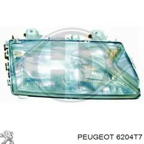 Фара ліва передня Peugeot/Citroen 6204T7 ціна, від 35.56 USD